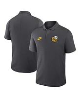 Nike Men's Anthracite Michigan Wolverines Primetime Victory Legacy Vault Logo Performance Polo Shirt