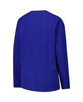G-iii 4Her by Carl Banks Women's Royal Los Angeles Rams Post Season Long Sleeve V-Neck T-Shirt