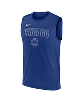 Nike Men's Royal Chicago Cubs Knockout Performance Muscle Tank Top