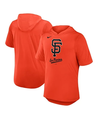 Nike Men's Orange San Francisco Giants Tri-Blend Performance Hoodie T-Shirt