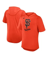 Nike Men's Orange San Francisco Giants Tri-Blend Performance Hoodie T-Shirt