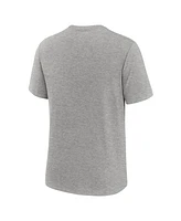 Nike Men's Heather Gray San Diego Padres Logo Tri-Blend T-Shirt