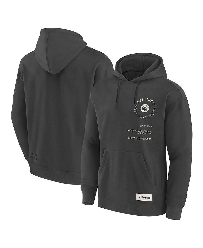 Fanatics Men's Gray Boston Celtics Future Ground Info Elements Premium Pullover Hoodie