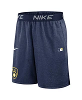 Nike Men's Navy Milwaukee Brewers Authentic Collection Performance Knit Shorts