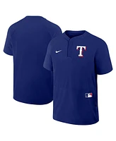 Nike Men's Royal Texas Rangers Authentic Collection Raglan Short Sleeve Windshirt
