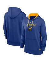 Nike Women's Navy Seattle Mariners Authentic Collection City Connect Performance Pullover Hoodie