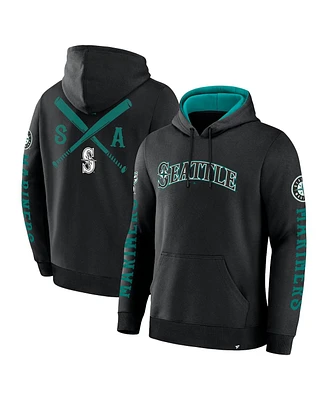 Fanatics Men's Black Seattle Mariners Big City Legacy Fleece Pullover Hoodie