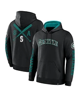 Fanatics Men's Black Seattle Mariners Big City Legacy Fleece Pullover Hoodie