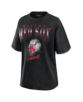 Wear by Erin Andrews Women's Charcoal Boston Red Sox Boyfriend T-Shirt