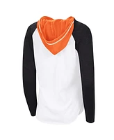 G-iii 4Her by Carl Banks Women's White Philadelphia Flyers Vip Raglan Long Sleeve Hoodie T-Shirt
