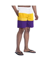 G-iii Sports by Carl Banks Men's Purple/Gold Minnesota Vikings Sunrise Volley Swim Shorts