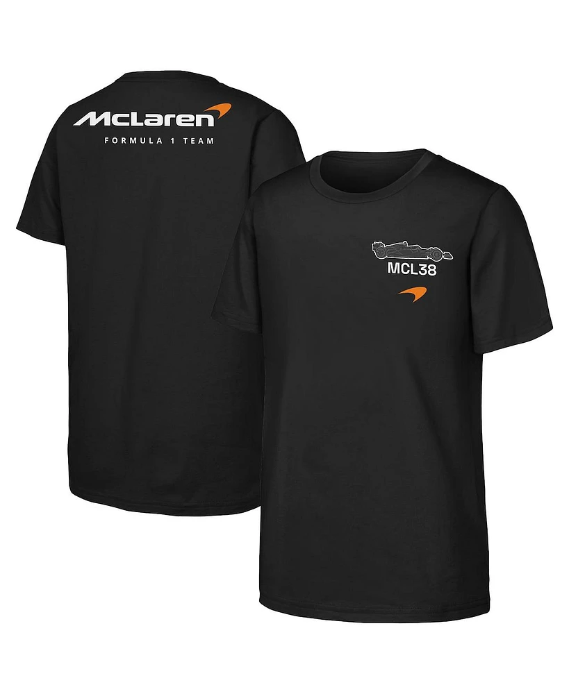 Outerstuff Big Boys and Girls Black McLaren F1 Team Car Logo T-Shirt