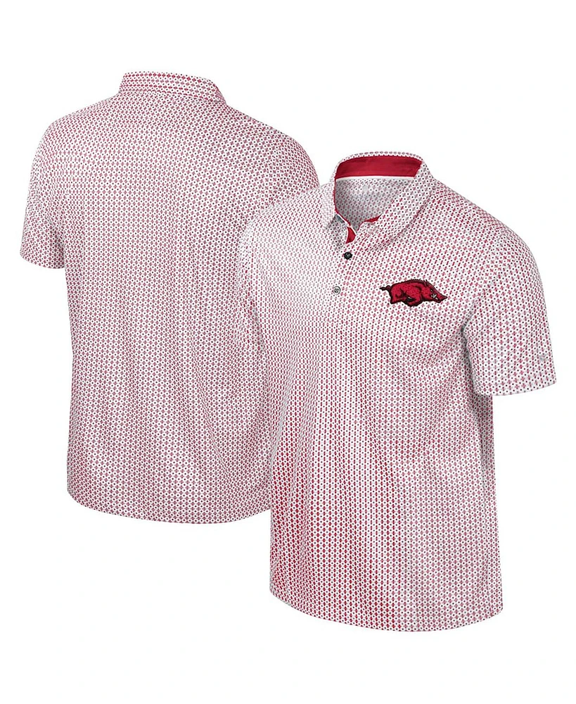 Colosseum Men's Cardinal Arkansas Razorbacks Big Tall Marty Rival Polo Shirt