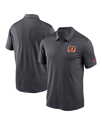 Nike Men's Anthracite Cincinnati Bengals Franchise Performance Polo Shirt