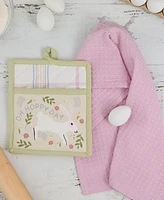 Design Imports Oh Hoppy Day Potholder Dishtowel, Set of 2