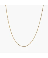 Sterling Silver 18k Gold Plated Savannah Basic Chain Necklace