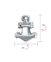 Bling Jewelry Nautical Anchor Rope Charm Bead in Sterling Silver for European Bracelets