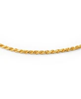 Bling Jewelry Strong Cable Rope Chain Anklet Ankle Bracelet Yellow Gold Plated .925 Sterling Silver