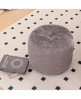 Oversized Faux Fur Bean Bag Chair with Footrest for Adults and Kids Soft Floor Sofa Bedroom Living Room Gaming Reading Lounge Seating