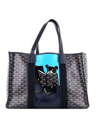 Pre-Owned Goyard Mm Villette Tote Printed Coated Canvas