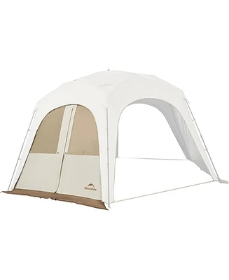 Naturehike Camping Tent Canopy Sun Shade,Outdoor Tent for Camping,Fishing,Picnics, Canopy Available with Ground Cloth,Door Curtains,Tent Connector