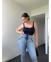 Freddy Women's Wr.up Snug Curvy Ripped Jeans