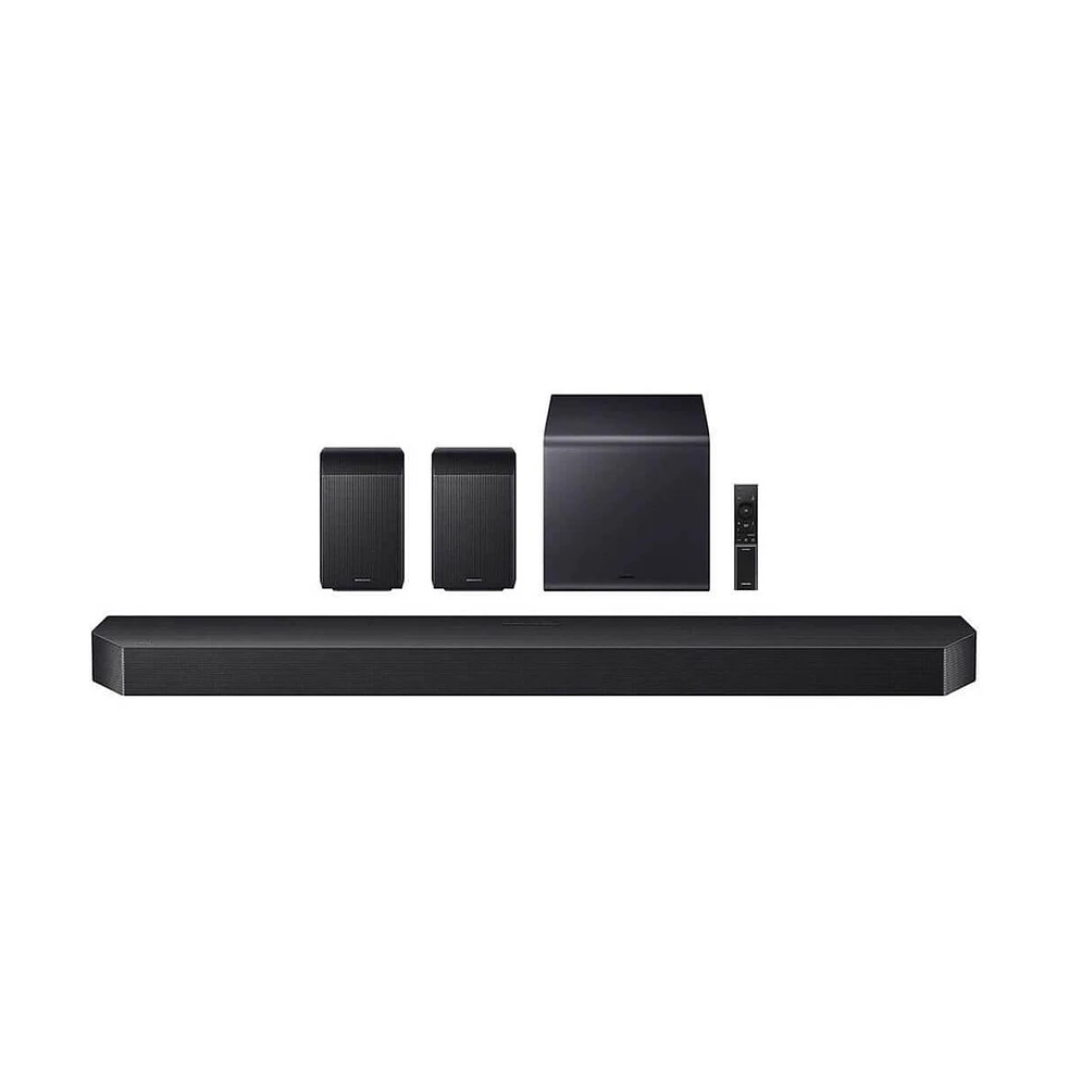 11.1.4 Channel Q-Series Soundbar with Subwoofer and Rear Speakers