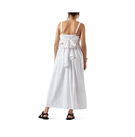 Ripe Maternity Simone Tie Back Linen Dress