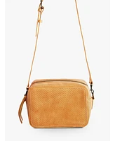 Able Medium Perforated Zipper Crossbody