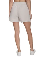 Calvin Klein Performance Women's Fleece Smocked-Waistband Shorts