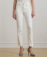 Lauren Ralph Women's High-Rise Straight Ankle Jeans