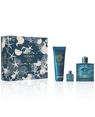 Versace Men's 3-Pc. Eros Pour Homme Parfum Gift Set