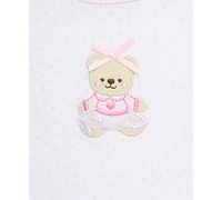 Little Me Baby Girls Sweet Bear Cotton Gift Box, 6 Piece Set
