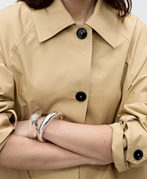 Mango Women's Buttoned Cotton Parka Coat