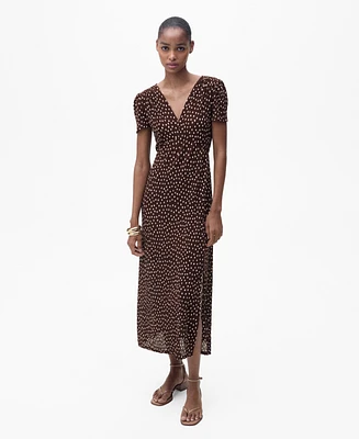 Mango Women's Midi Floral Dress