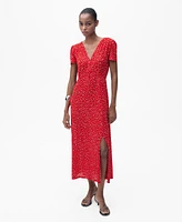 Mango Women's Midi Floral Dress