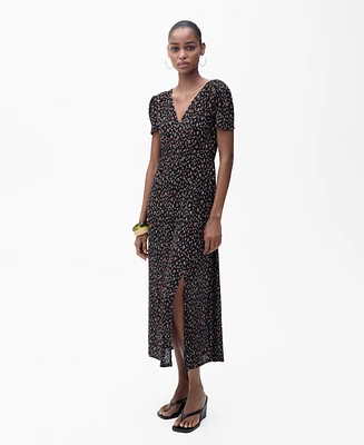 Mango Women's Midi Floral Dress