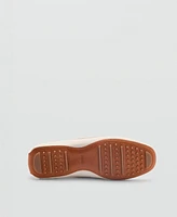 Mango Women's Laces Leather Boat Shoes