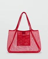 Mango Women's Mesh Shopper Bag