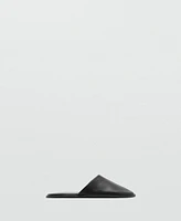 Mango Women's Backless Leather Shoes