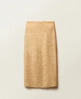 Mango Women's Textured Straight Skirt