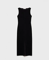 Mango Women's Boat-Neck Knitted Dress
