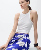 Mango Women's Floral Sarong Skirt