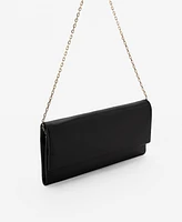 Mango Women's Flap Leather Bag