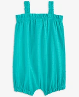 First Impressions Baby Girls Clip-Dot Cotton Tank Sunsuit, Exclusively at Macy's