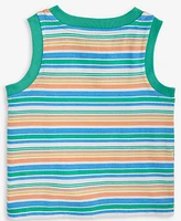 First Impressions Baby Boys Striped Henley Tank Top, Exclusively at Macy's