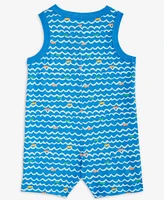 First Impressions Baby Boys Swimming Fish Printed Sunsuit, Exclusively at Macy's