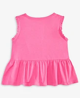 First Impressions Baby Girls Solid Rib Ruffled Tank Top, Exclusively at Macy's