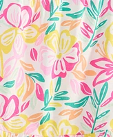 First Impressions Baby Girls Modern Tropical-Print Peplum Tank Top, Exclusively at Macy's