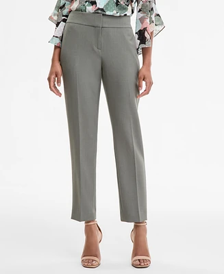 Kasper Women's Stretch Crepe Slim Leg Pant, Regular & Petite Sizes